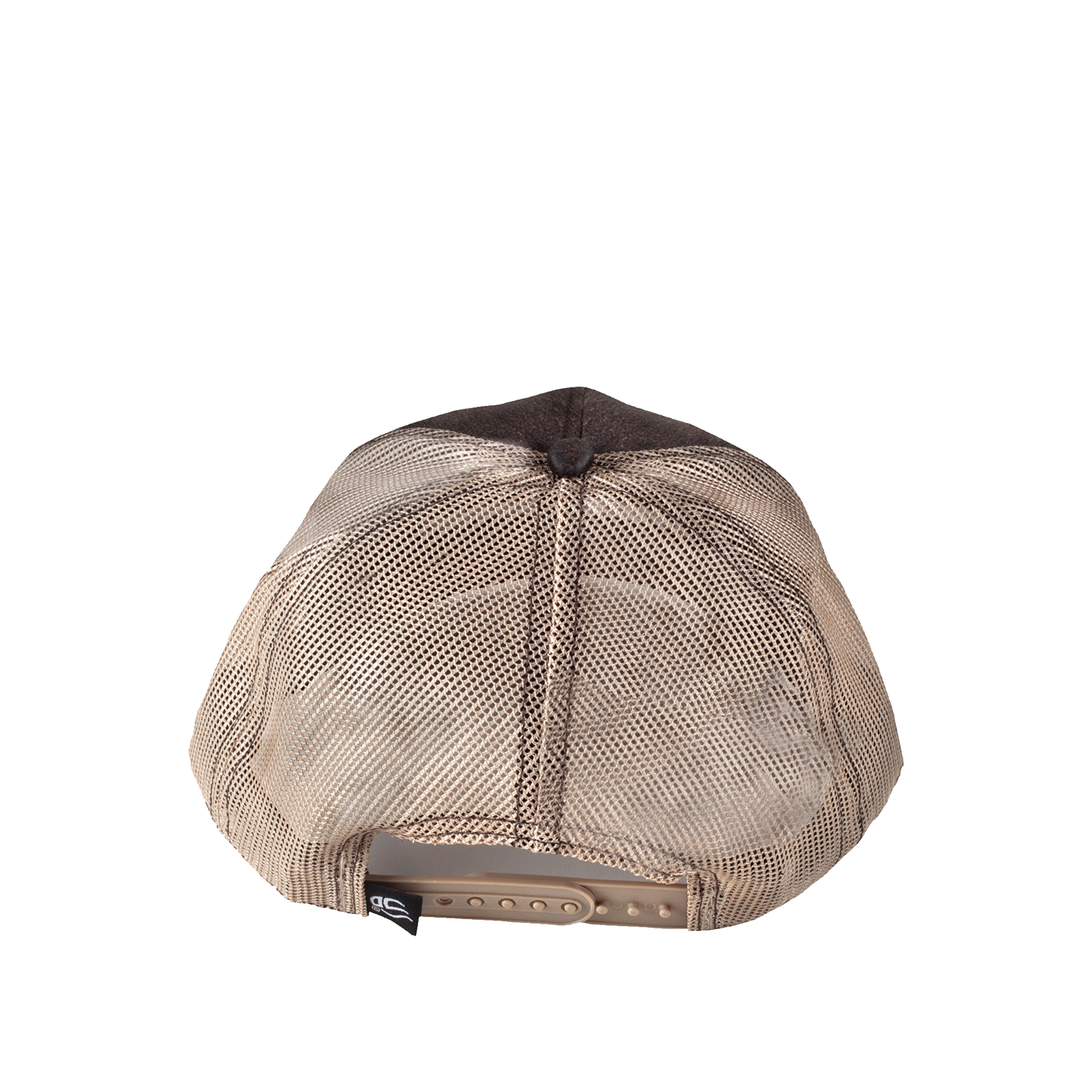 Advanced Tanning Solutions Vintage Realtree Edge™ Camo Brim Hat rear view showing snaps