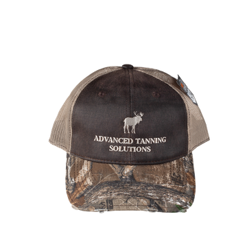 Advanced Tanning Solutions Vintage Realtree Edge™ Camo Brim Hat Front View
