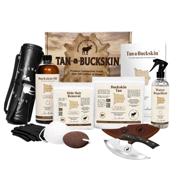 photo of tan-a-buckskin kit product photos